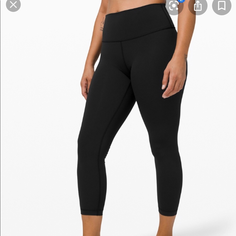 Lululemon high rise Wunder Under 25” size 6
